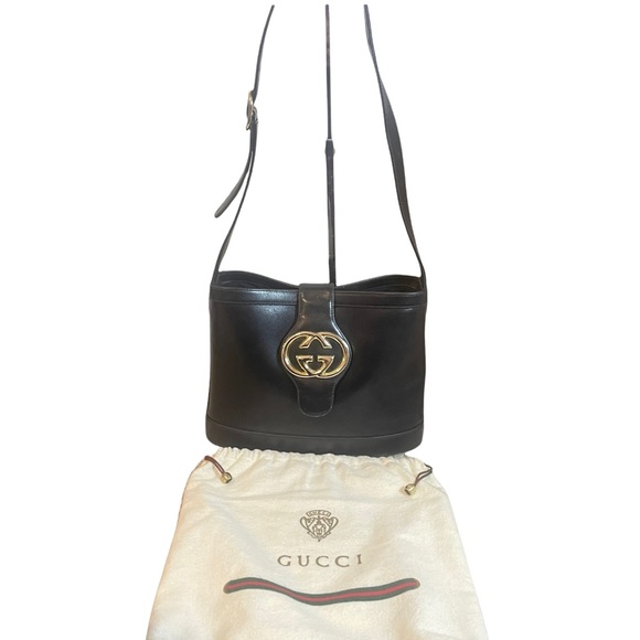 Vintage Gucci Monogrammed Bucket Bag - Picture 6 of 13